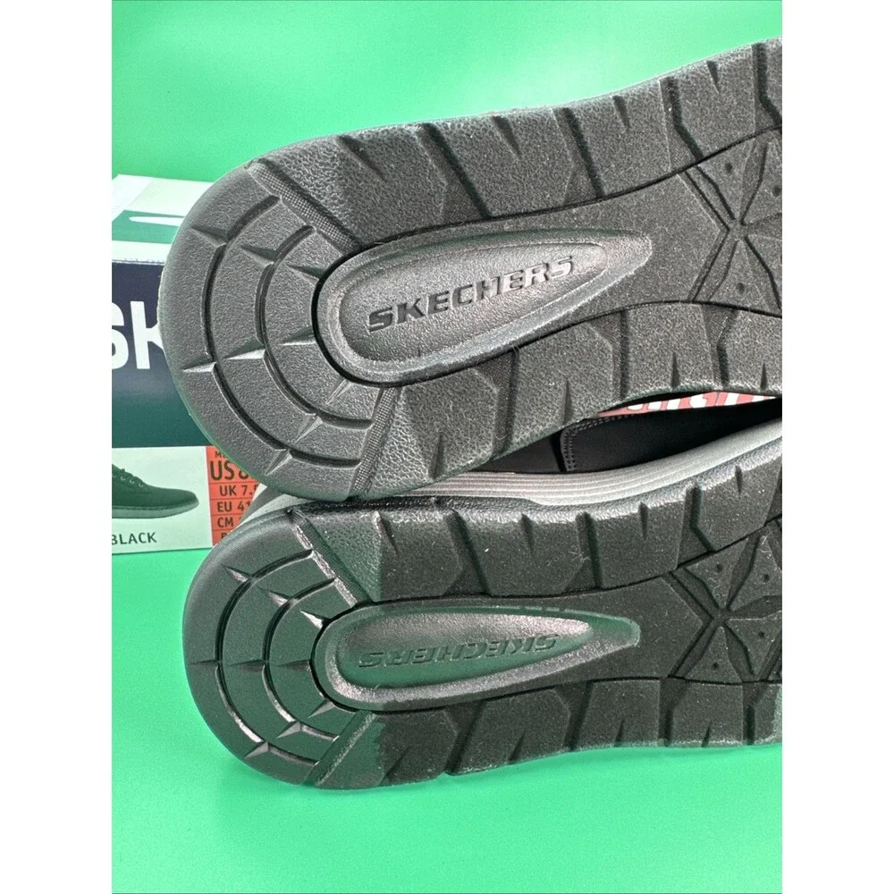 Skechers Hands Free Swift Fit Men’s 8.5 Black Waterproof Casual Lace Sneakers